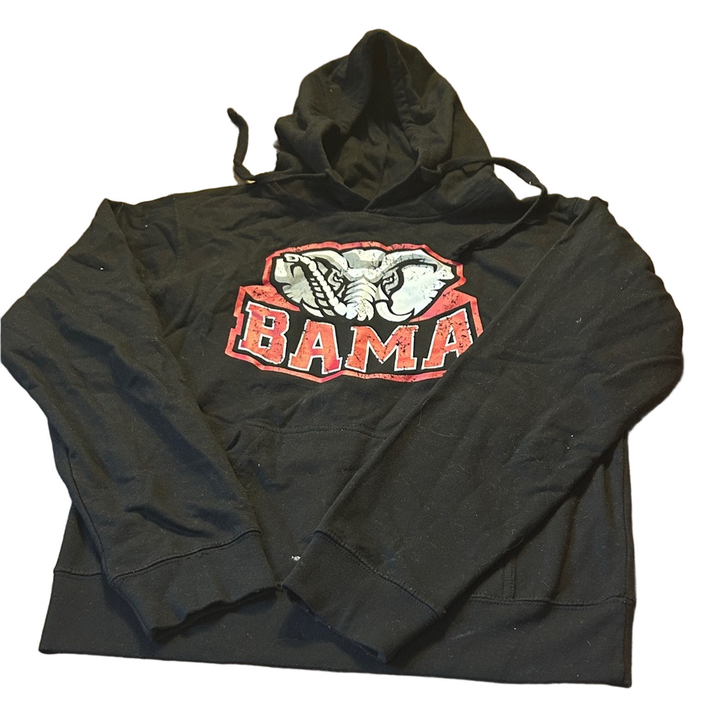 Black BAMA Hoodie with Elephant Logo box 21
